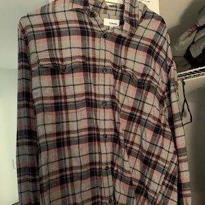 Grey and Pink Flannel